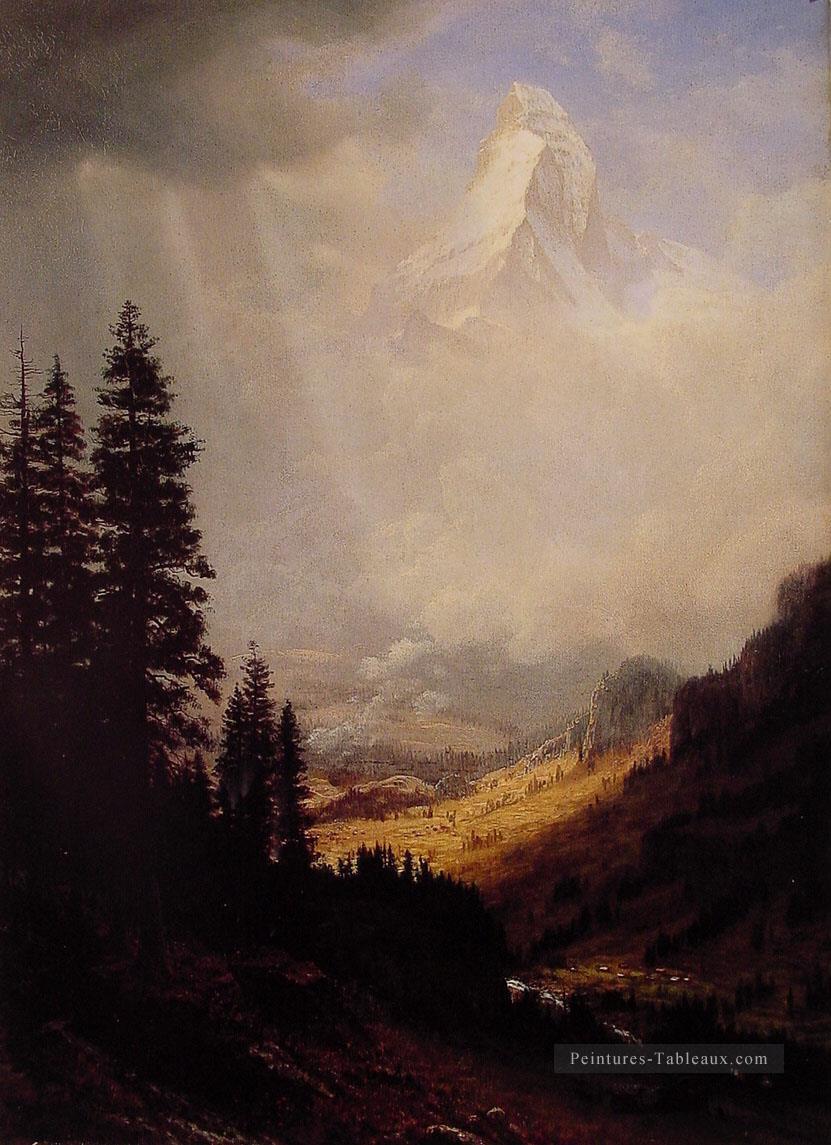 Le Wetterhorn Albert Bierstadt Peintures à l'huile